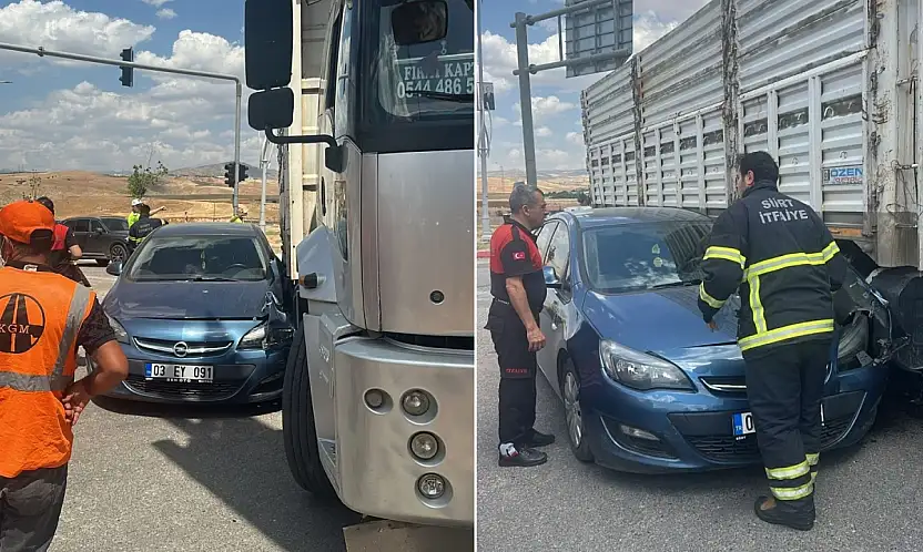 Siirt'te Korkutan Kaza: Otomobil Tırın Yakıt Deposuna Çarptı