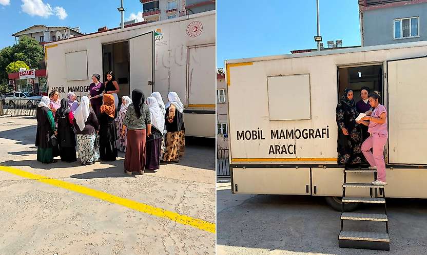 Siirt'te Mamografi Tırı Eruh'ta Kadınlara Hizmet Veriyor