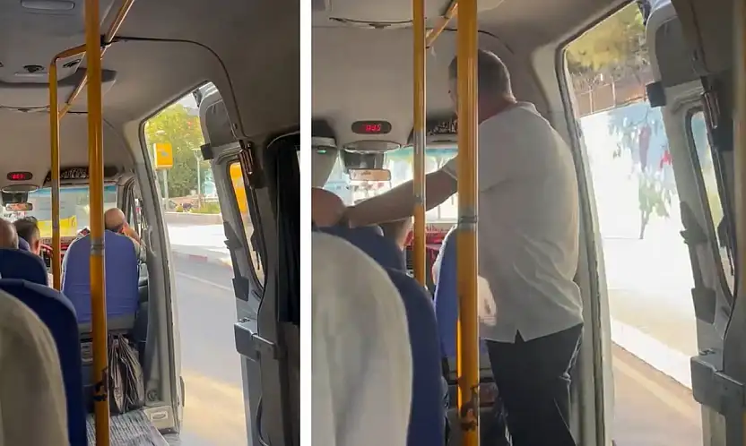 Siirt'te Minibüs Tepkisi: Klima Kapalı, Kapı Açık, Yolcular Ayakta