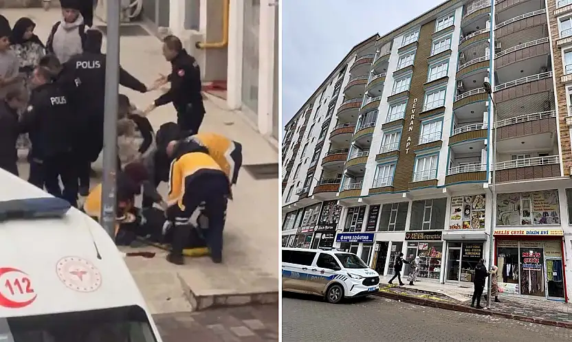 Siirt'te Nihat Aykut Caddesi'nde 3. kattan düşen kadın ağır yaralandı