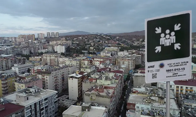 Siirt'te Olası Deprem Anında 64 Toplanma Alanı Hizmete Hazır