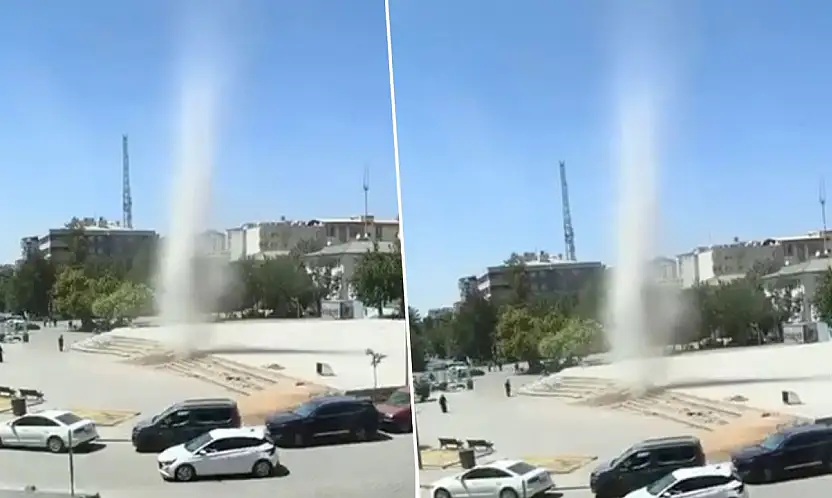Siirt'te Oluşan Hortum Kameraya Yansıdı