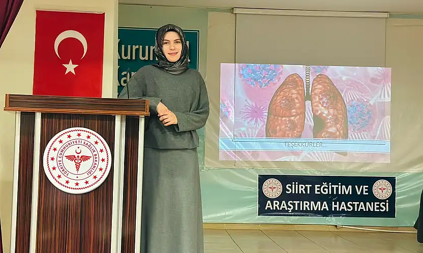 Siirt'te sağlık çalışanlarına verem farkındalık eğitimi verildi