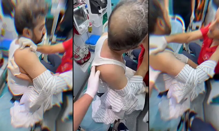 Siirt'te Sağlıkçının Soğukkanlı Müdahalesi Kamerada: Omzu Yerine Oturan Hasta Sağlık Personelini Öptü