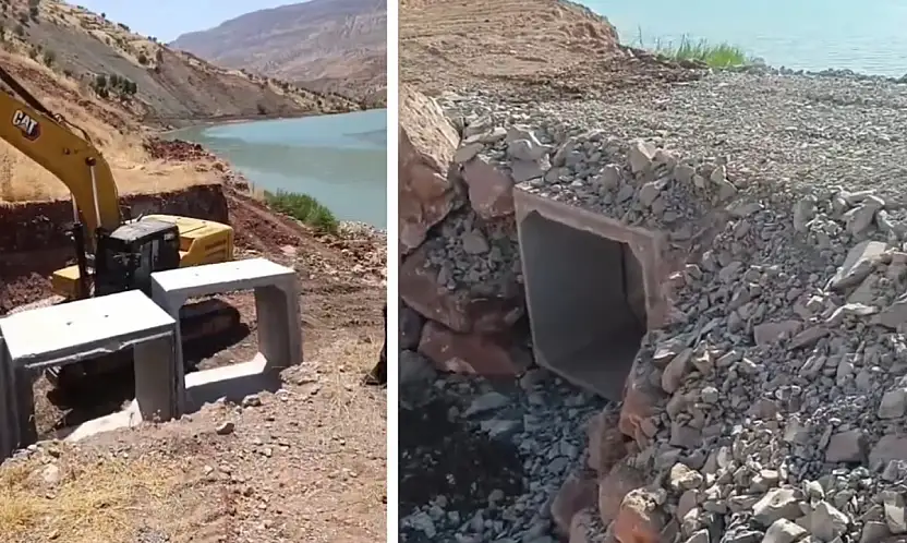 Siirt'te Selin Açtığı Yarık Kapatıldı, Hayvanların Suya Erişimi Sağlandı