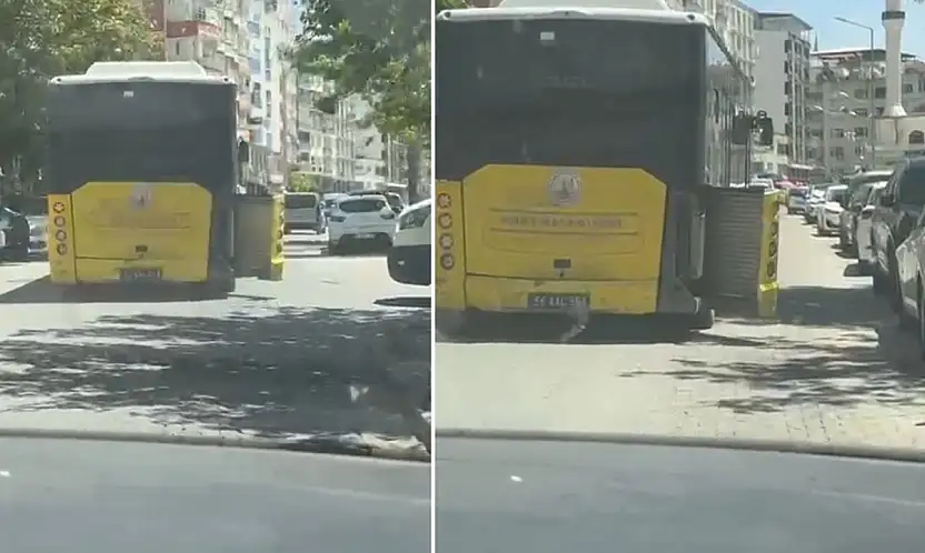 Siirt'te Seyir Halindeki Halk Otobüsünün Motor Kapağı Açıldı