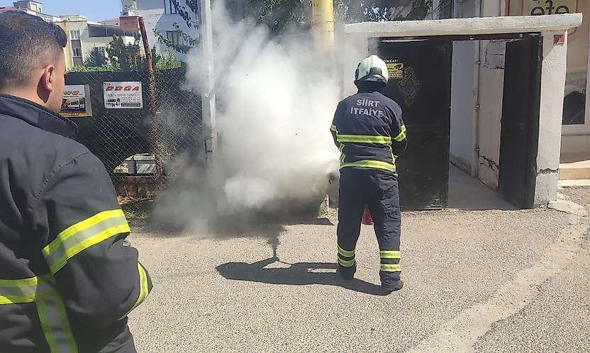 Siirt'te Trafo Yangını