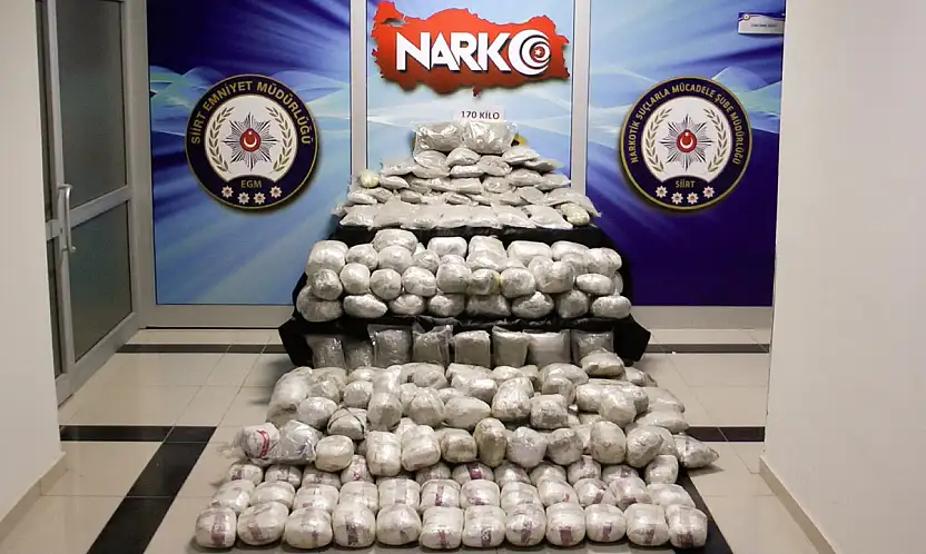 Siirt'te Uyuştucu Operasyonunda 170 Kilo Kubar Esrar Ele Geçirildi 1 Kişi Tutuklandı