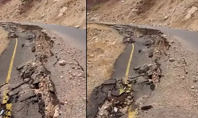 Siirt'te Yağışların Ardından Çöken Köy Yolları Onarılmayı Bekliyor
