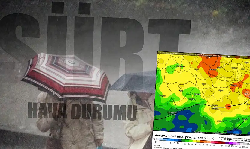 Siirt'te Yağışlı Günler Başlıyor: 5 Günlük Hava Tahmini Açıklandı (12 Kasım - 16 Kasım Siirt Hava Durumu)