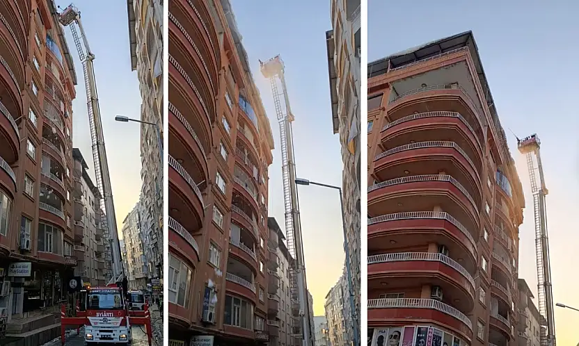 Siirt'te Yılların Sorunu Çözüldü: İtfaiyeden Yüksek Çatılara Etkin Müdahale