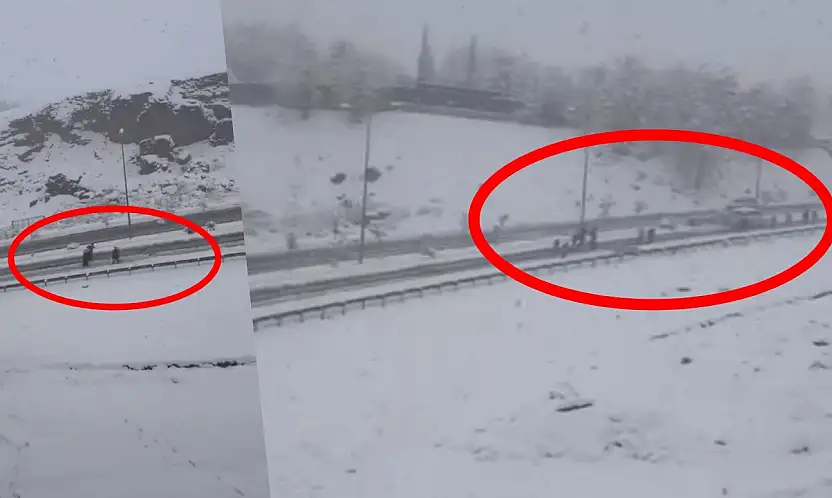 Siirt'te yoğun kar yağışı nedeniyle ulaşım aksadı