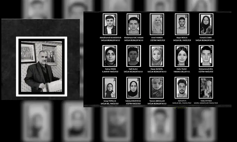Siirt Üniversitesi, depremde hayatını kaybeden öğrenci 15 öğrencisini ve öğretim görevlisini unutmadı