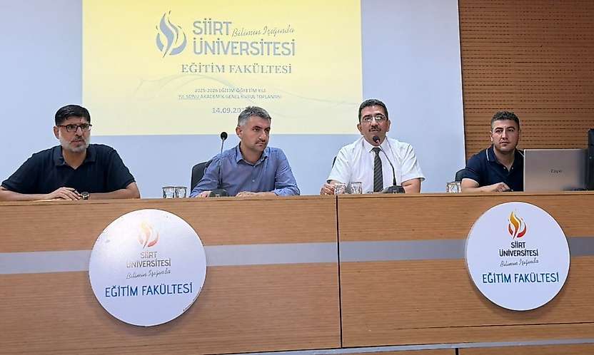 Siirt Üniversitesi Eğitim Fakültesinde yıl sonu akademik kurul toplantısı yapıldı