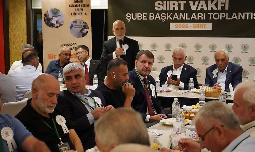 Siirt Vakfı Şube Başkanları Toplantısı Siirt'te Gerçekleştirildi