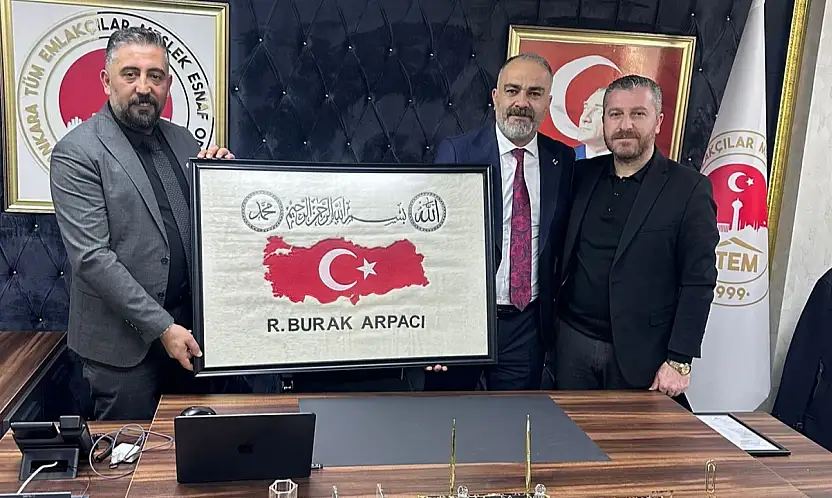 Siirtli İş İnsanları Yılmaz Konuk ve Fatih Kara'dan Ankara Tüm Emlakçılar Odası Başkanı Arpacı'ya Ziyaret