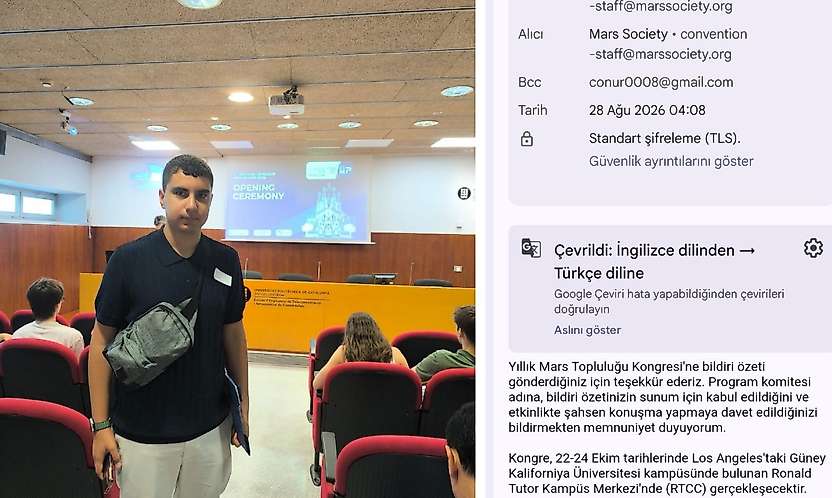 Siirtli Öğrenci Onur Çakır'dan Uzay Teknolojisinde Büyük Başarı: Neo-Derinkuyu Mars Society 2026'da Konuşulacak