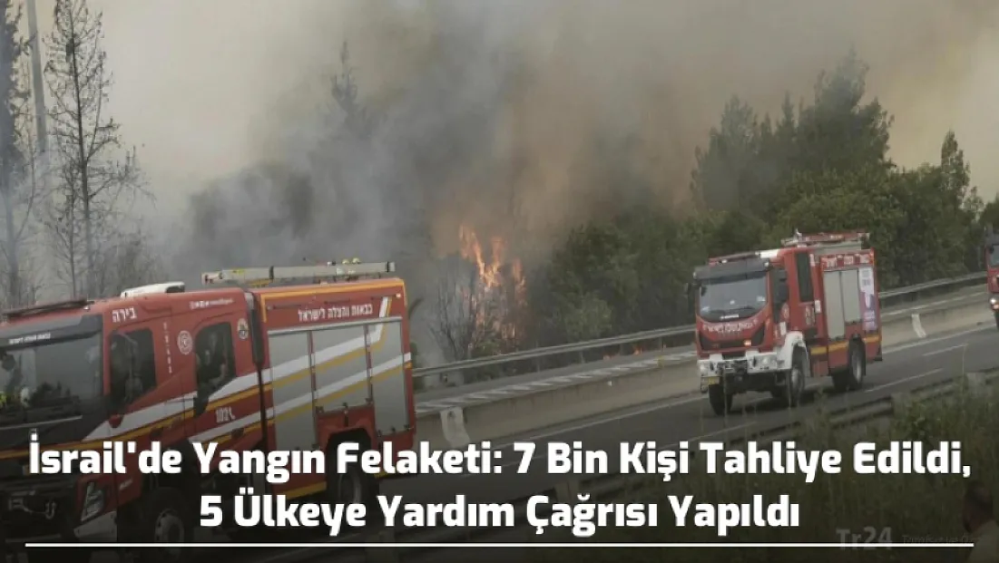 İsrail'de Yangın Felaketi: 7 Bin Kişi Tahliye Edildi, 5 Ülkeye Yardım Çağrısı Yapıldı