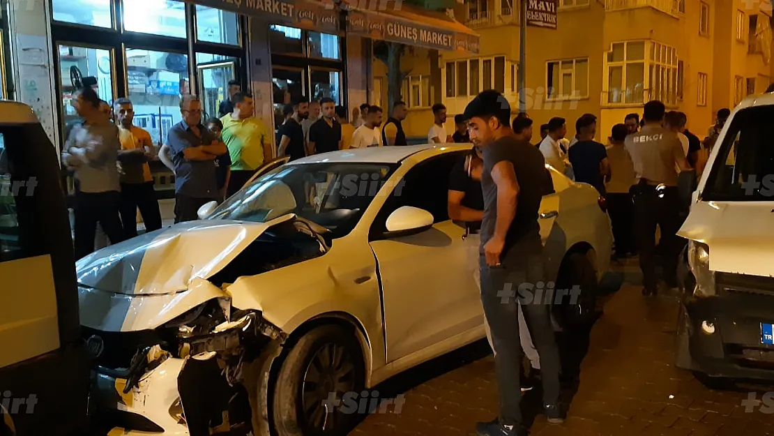 SİİRT'TE TRAFİK KAZASINI FOTOĞRAFLAYAN ESNAFA SALDIRI