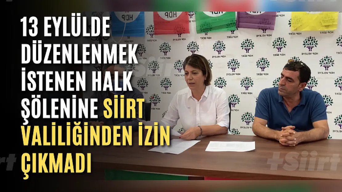 Siirt'te Düzenlenmek İsteyen Halk Şölenine İzin Çıkmadı