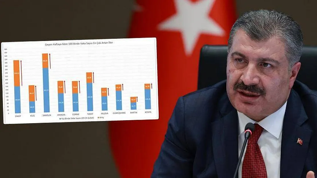 Bakan Koca, vaka sayısı en çok azalan illeri açıkladı