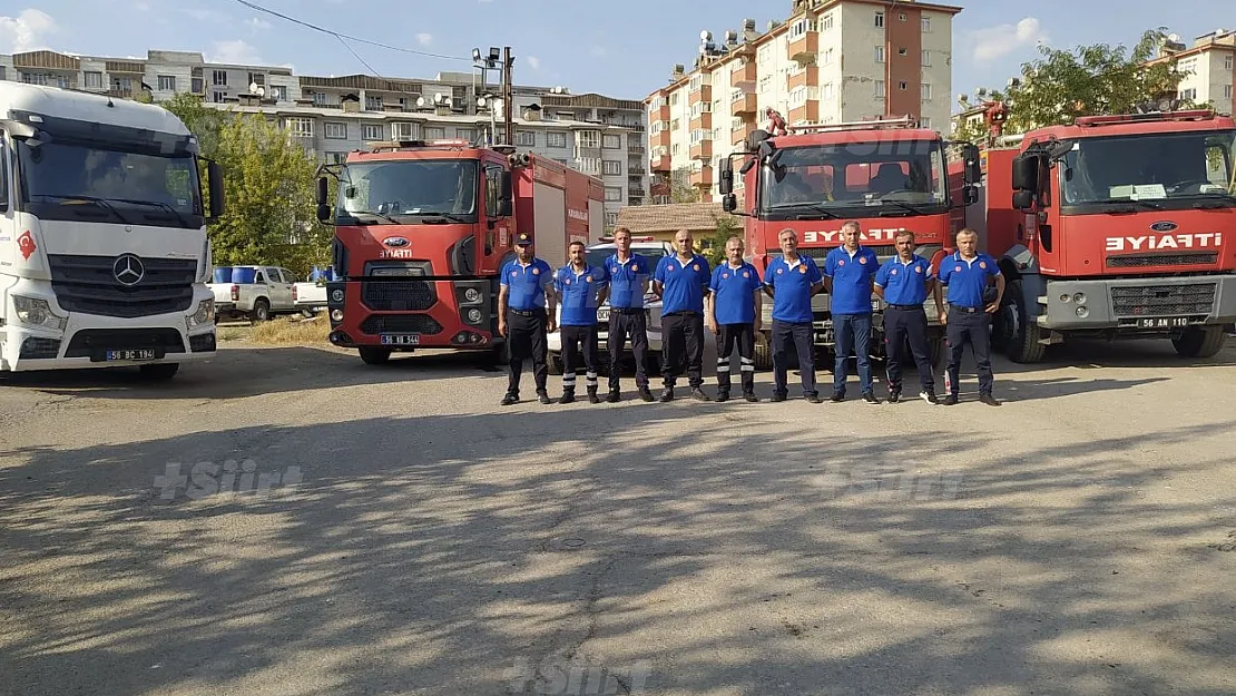 Siirt'ten Antalya'daki yangın söndürme çalışmalarına destek