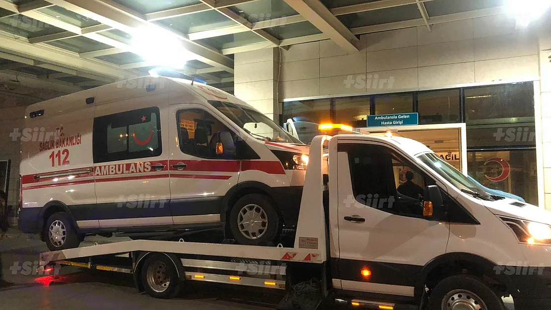 Hasta Almaya Giden Ambulans Arızalandı