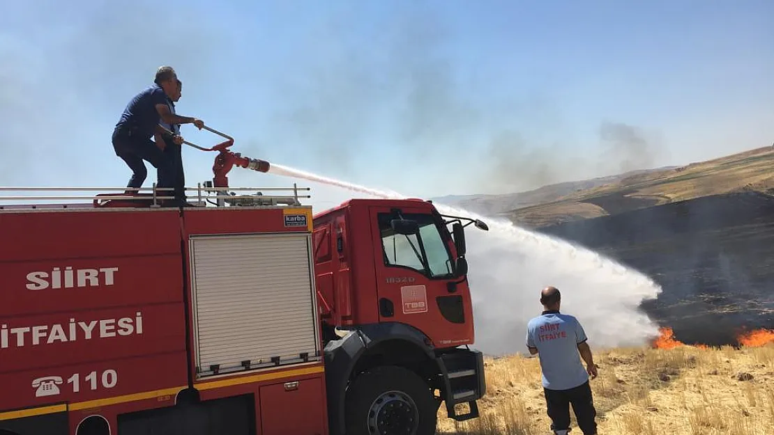 Siirt'te Çıkan Yangın 5 Saatlik Çalışmayla Söndürüldü