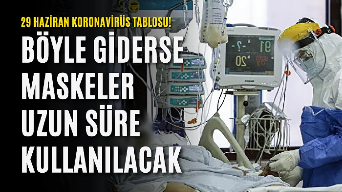 29 Haziran koronavirüs tablosu! Böyle giderse maskeler uzun süre kullanılacak