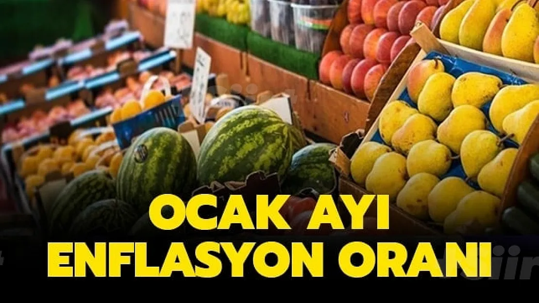 Ocak ayı enflasyon oranı belli oldu