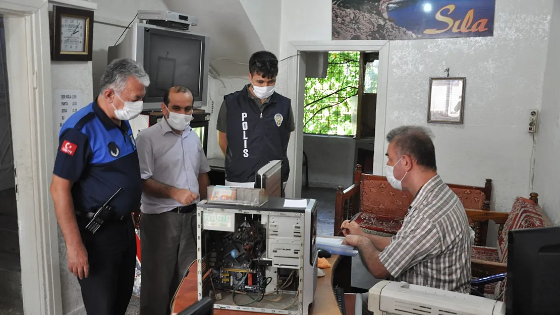 Siirt'te İnternet Kafe ve Oyun Salonları Denetlendi