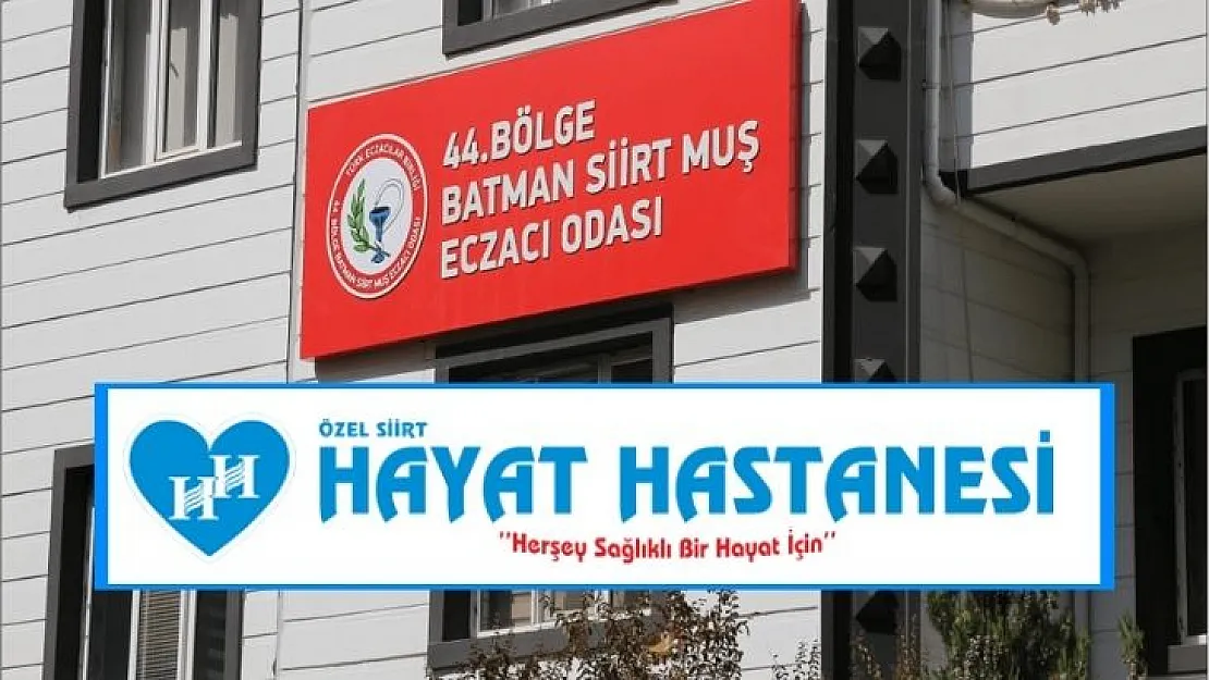 44. Bölge Eczacı Odası Siirt İl Temsilciliği İle Özel Siirt Hayat Hastanesi Arasında Kurumsal Anlaşma Yapıldı