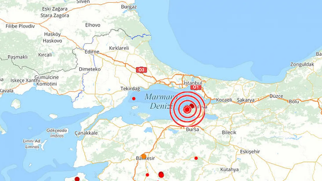 Yalova'da korkutan deprem!