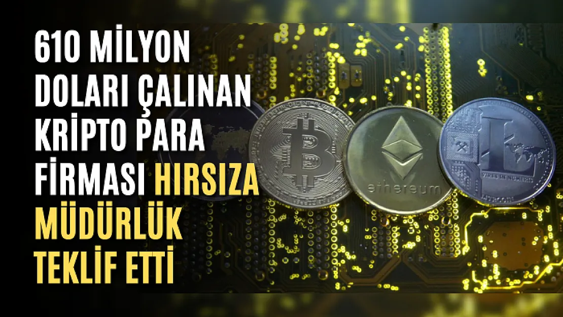 610 milyon doları çalınan kripto para firması hırsıza baş güvenlik danışmanlığı teklif etti