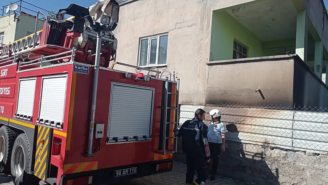 Siirt'te Evde Çıkan Yangın Korkuttu