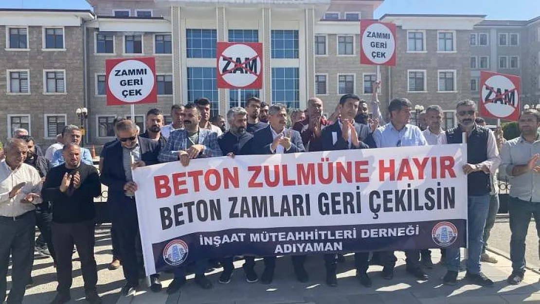 Adıyaman'da hazır beton fiyatlarına tepki