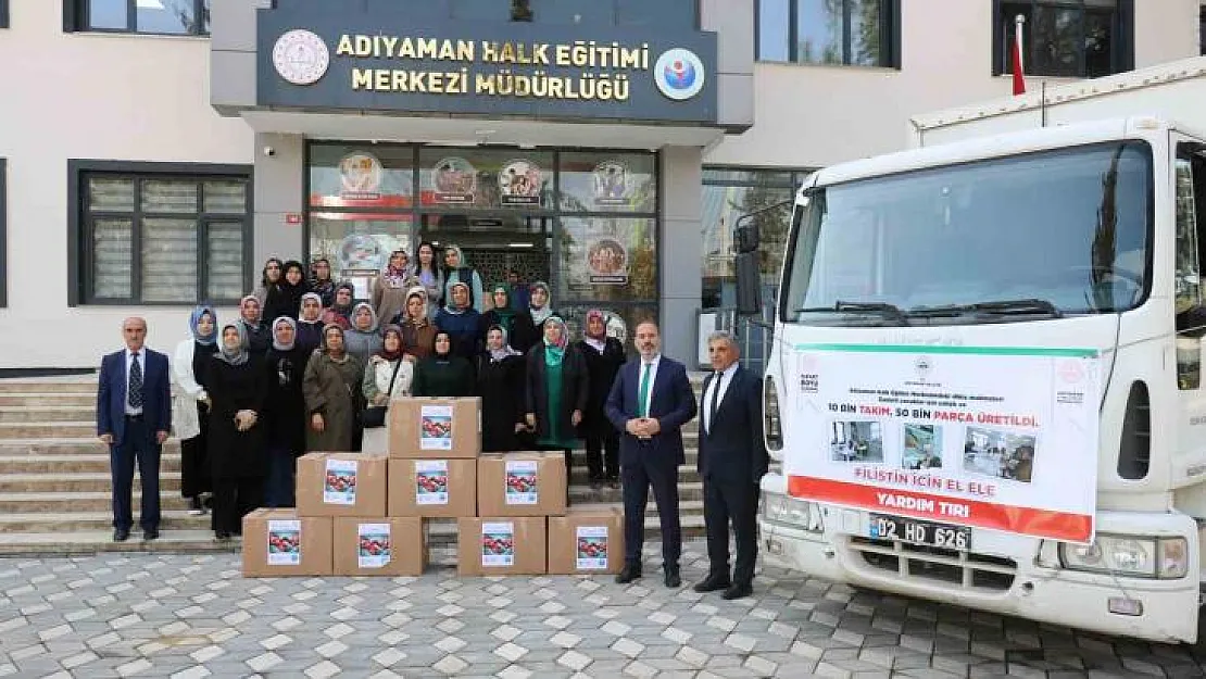 Adıyaman'dan Gazze'ye 10 bin bebek zıbını yola çıktı