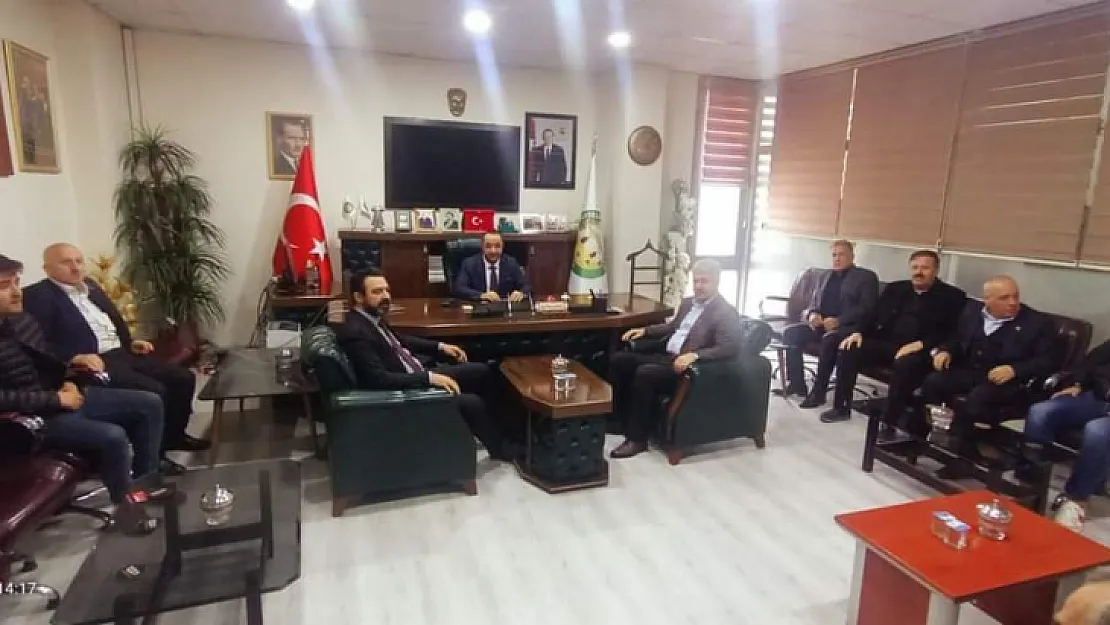 AK Parti İl Başkanı Olğaç'tan Veysel Karani Belediye Başkanı Akgün'e Ziyaret