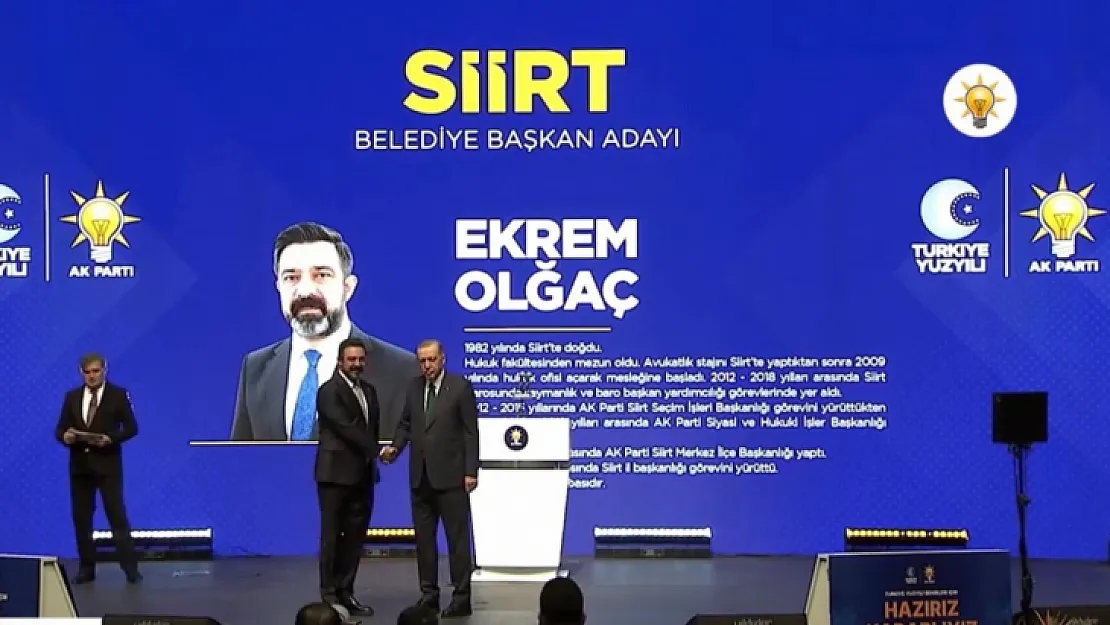 AK Parti Siirt Belediye Başkan Adayı Ekrem Olğaç'tan İlk Açıklama 