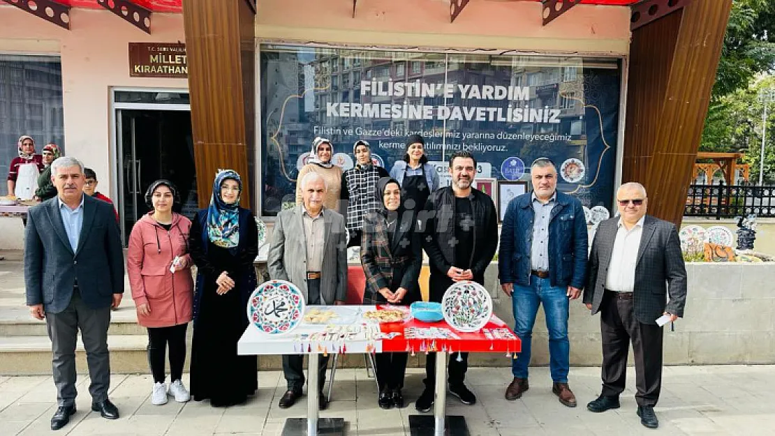 AK Parti Siirt İl Başkanı Olğaç ve Milletvekili Gül, Filistin Yararına Düzenlenen Kermese Katıldı