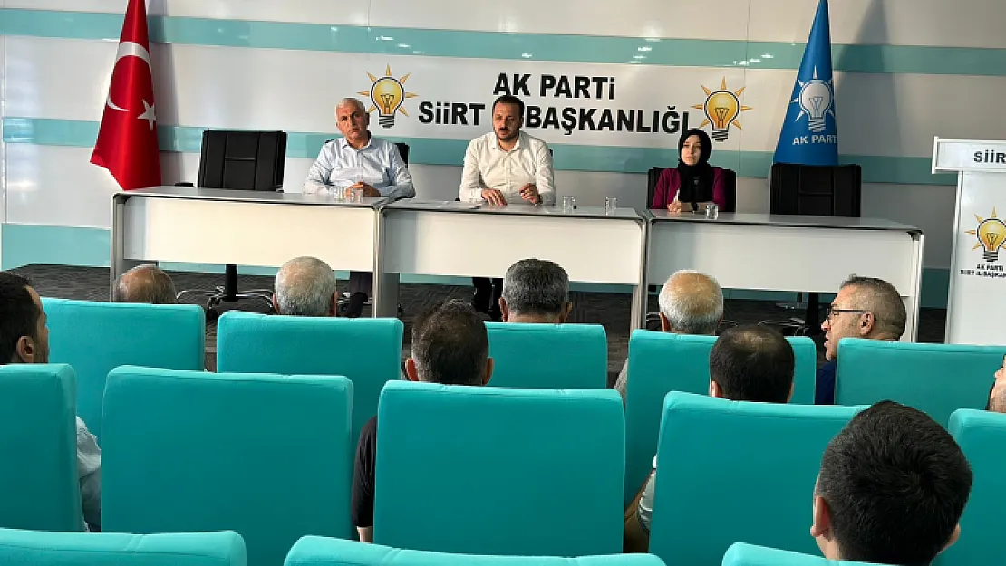 AK Parti Siirt İl Yönetim Kurulu Toplantısı Gerçekleştirildi