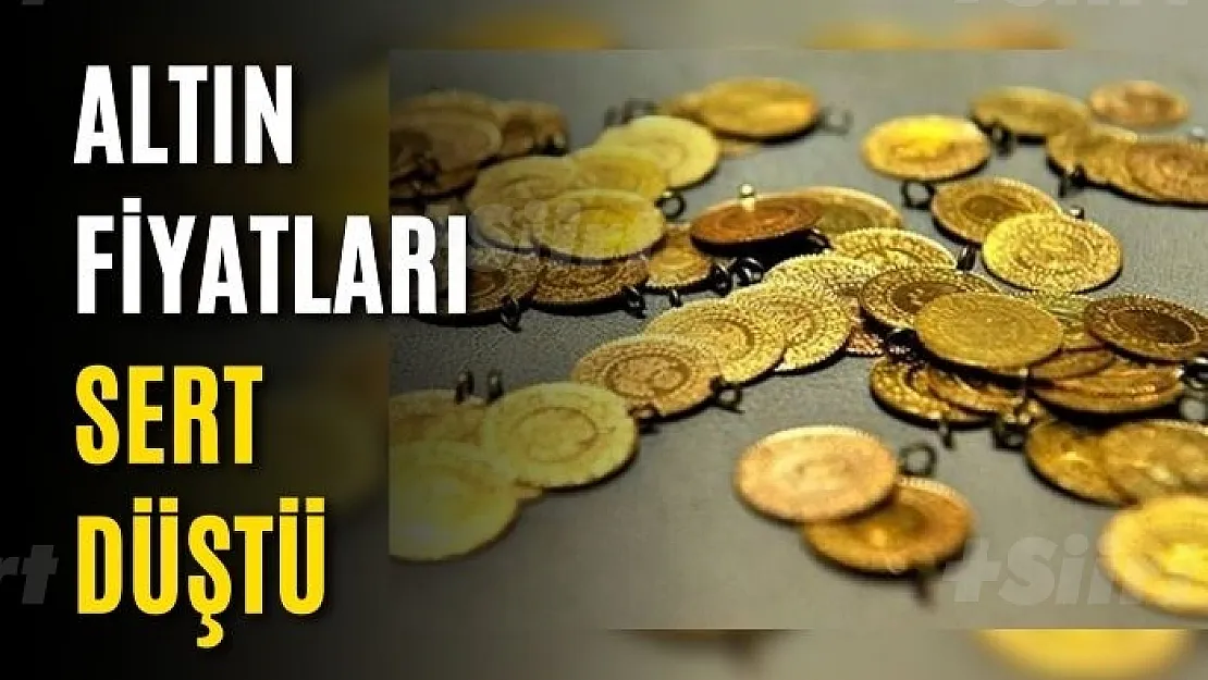 Altın fiyatları sert düştü