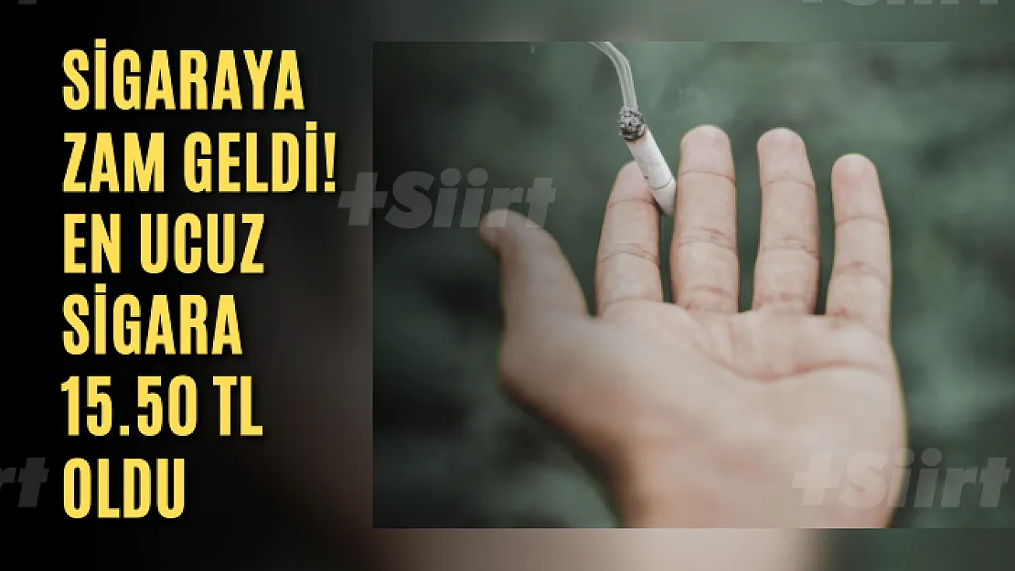 Sigaraya zam geldi! En ucuz sigara 15.50 oldu