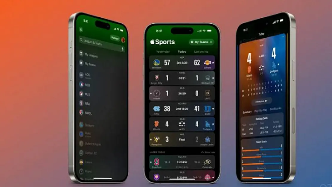 Apple'dan yeni uygulama kullanıcılara gerçek zamanlı skor ve istatistik sunacak