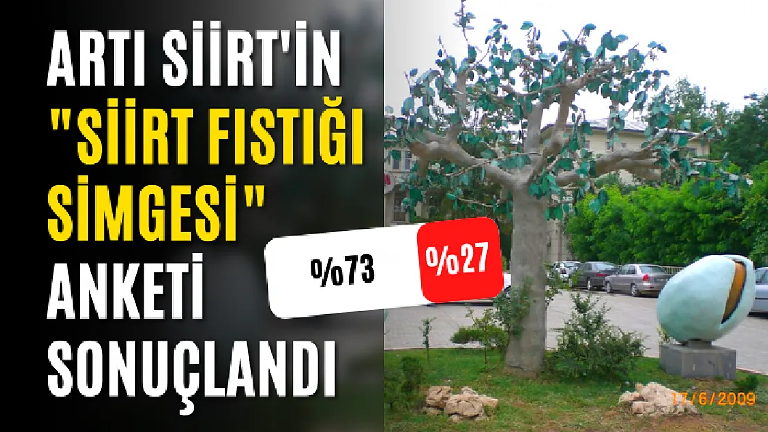 Artı Siirt'in 'Siirt Fıstığı Simgesi' Anketi Sonuçlandı