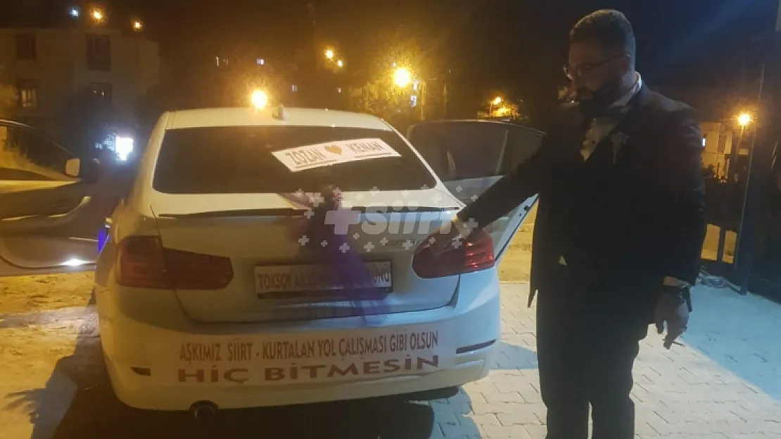 'Aşkımız Siirt-Kurtalan'ın yol çalışması gibi olsun hiç bitmesin'