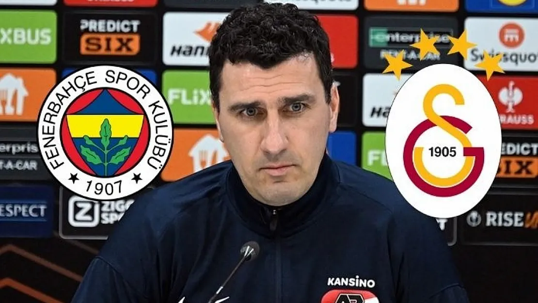 AZ Alkmaar hocası Galatasaray ve Fenerbahçe'yi karşılaştırdı! Üst seviyede olan takımı açıkladı