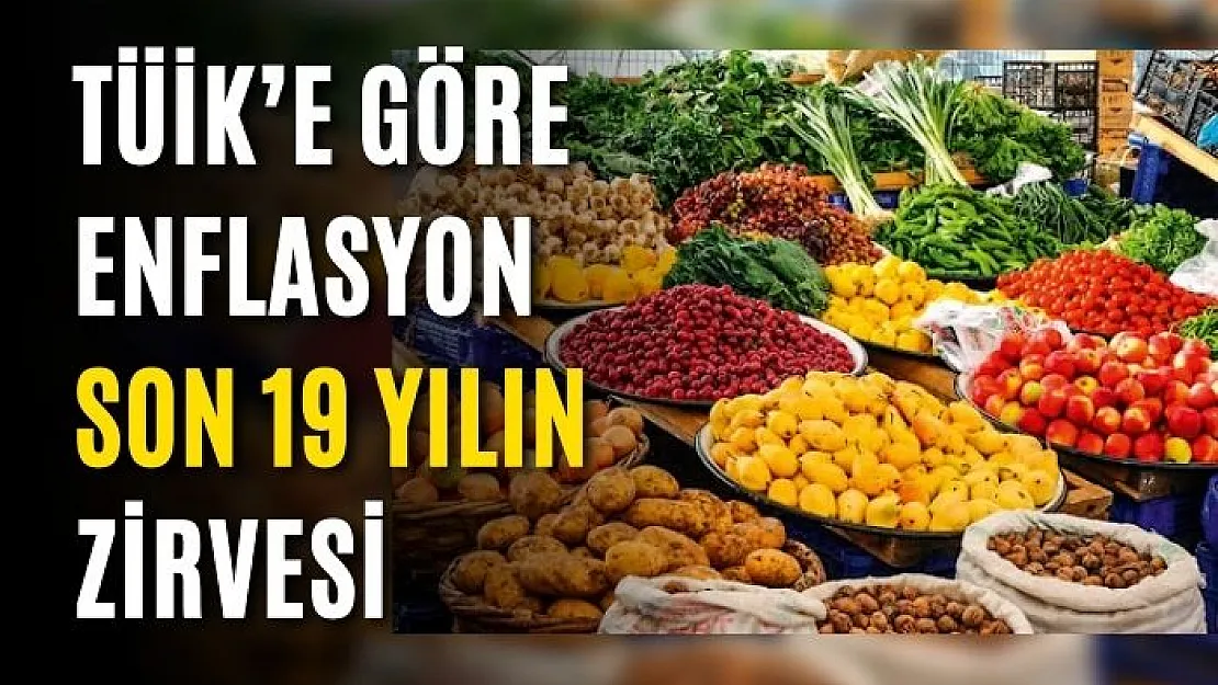 TÜİK'e Göre Enflasyon Son 19 Yılın Zirvesi