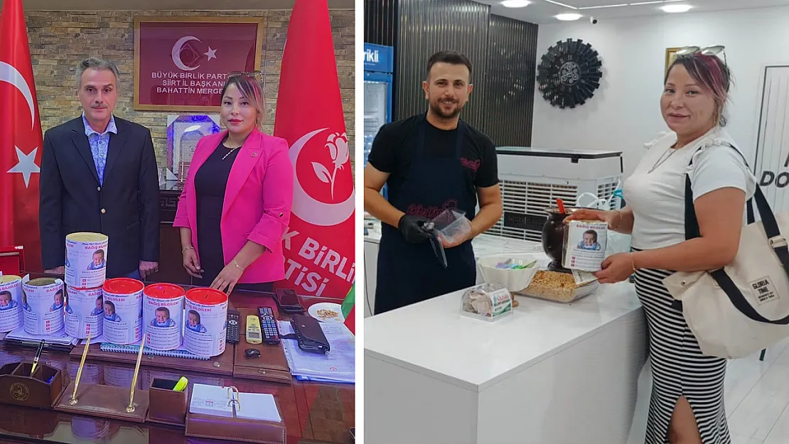 BBP Siirt İl Başkanlığı, Resul Ali İçin Yardım Kutuları Dağıttı