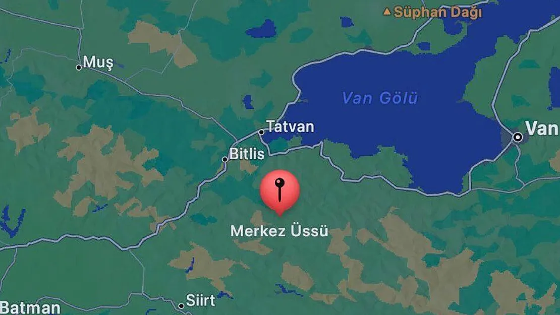 Bitlis'teki İki Deprem Siirt'te de Hissedildi